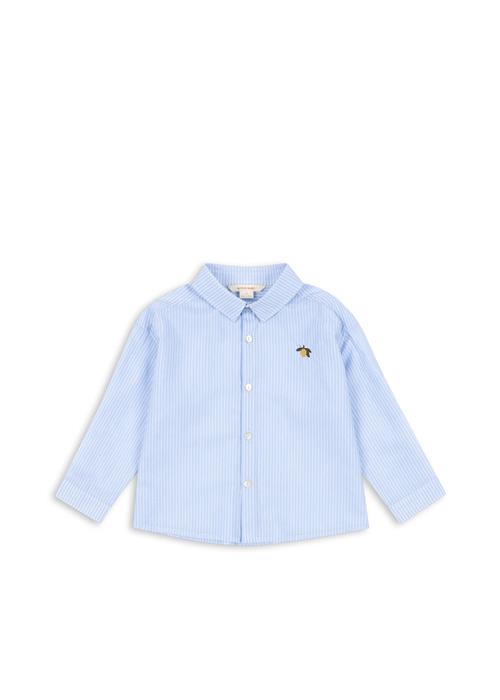Konges Sløjd GOTS Wes Skjorte Blue Stripe  Blue Stripe 3 Y    3 år  Drenge