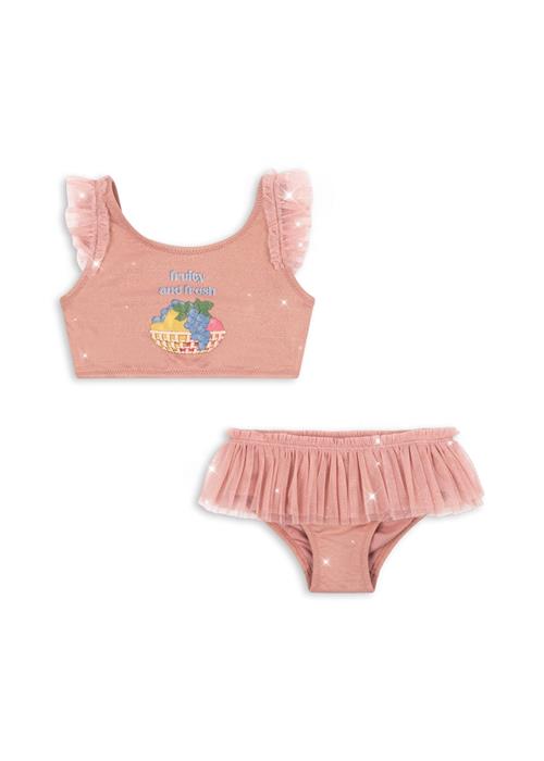 Konges Sløjd Amandine Bikini Powder Pink  Powder Pink 7-8 Y  Lyserød  7-8 år  Piger