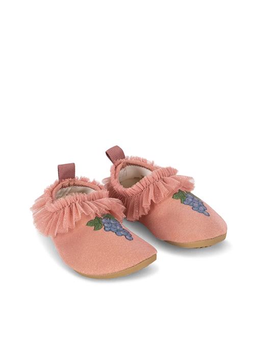 Konges Sløjd Amandine Svømmesko Med Flæser Powder Pink  Powder Pink 30-31 EU  Lyserød  30-31 EU  Piger