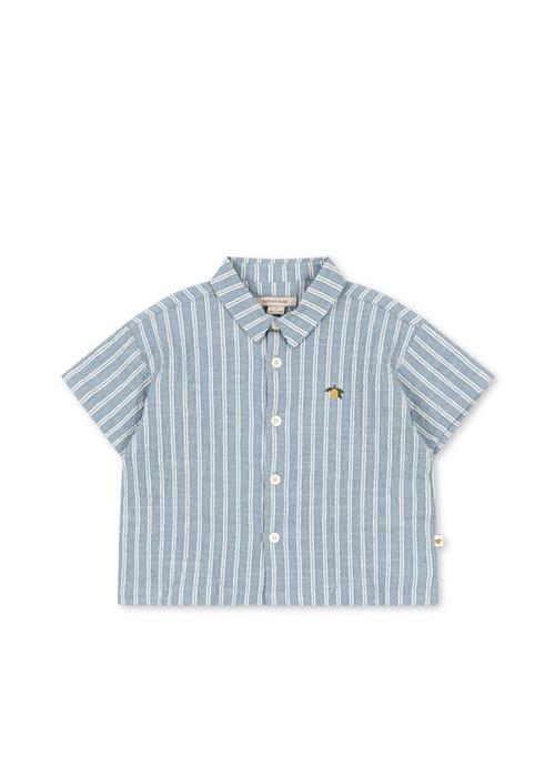 Konges Sløjd GOTS Elliot Skjorte Trio Bleu Stripe  Trio Bleu Stripe 4 Y  Blå  4 år  Drenge