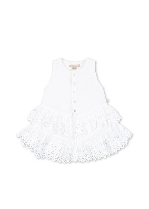 Konges Sløjd GOTS Evelina Kjole Bright White  Bright White 5-6 Y  Hvid  5-6 år  Piger