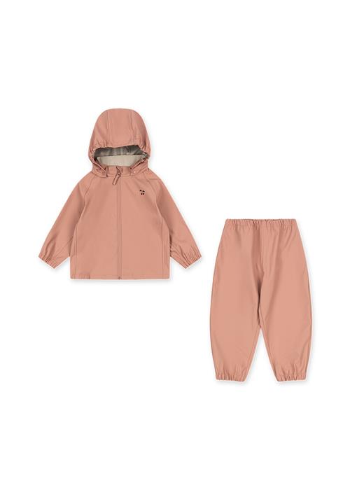 Konges Sløjd Plainy Regnsæt Cameo Brown  Cameo Brown 5 Y  Lyserød  5 år  Piger