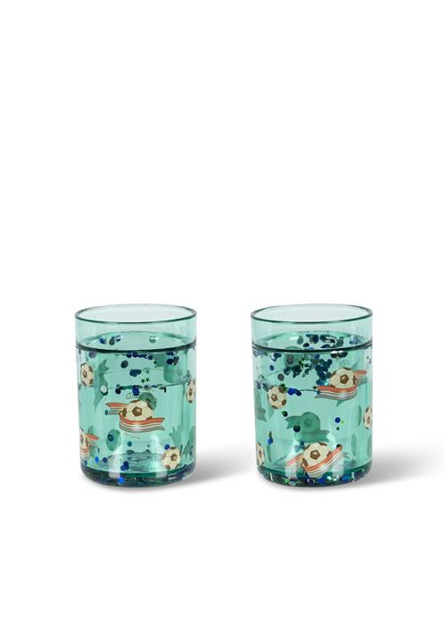 Konges Sløjd 2-pak Glitterkopper Kick It  Kick It One Size  Grøn  One Size 3+ Years Drenge, Piger