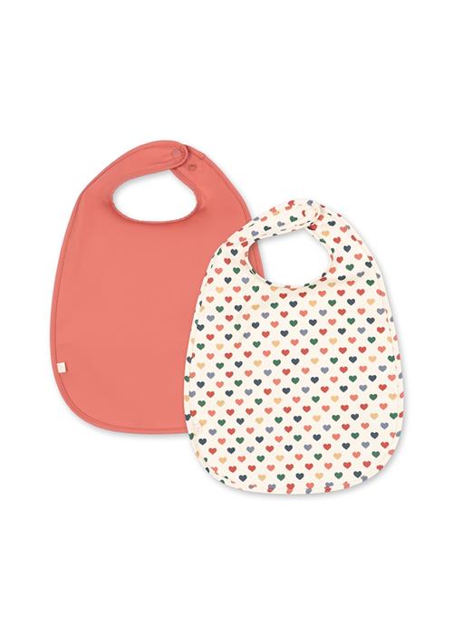 Konges Sløjd Middagshagesmæk I 2-pak Coeur Colore Faded Rose  Coeur Colore Faded Rose One Size  Brun  One Size  Drenge