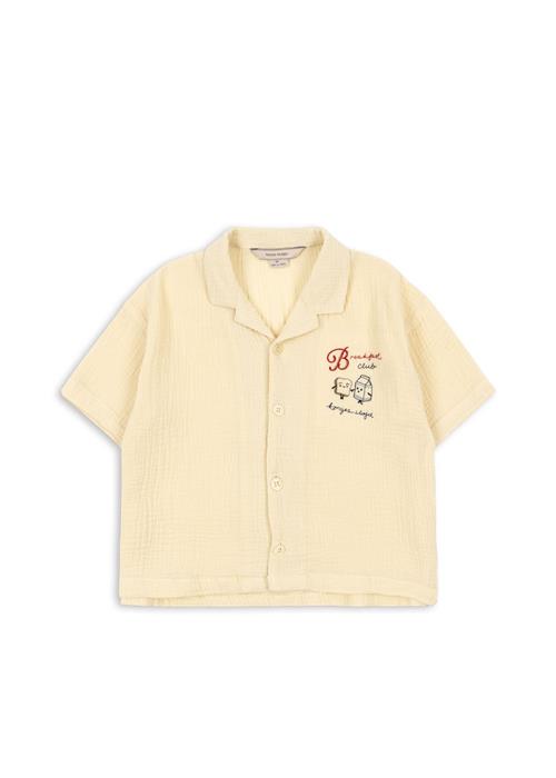 Konges Sløjd GOTS Coco Skjorte Sea Mist  Sea Mist 7-8 Y  Gul  7-8 år  Drenge