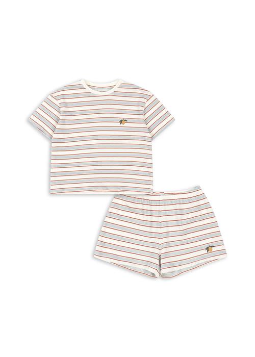 Konges Sløjd GOTS Famo Sæt Pearl Stripe  Pearl Stripe 4 Y  Grøn  4 år  Drenge