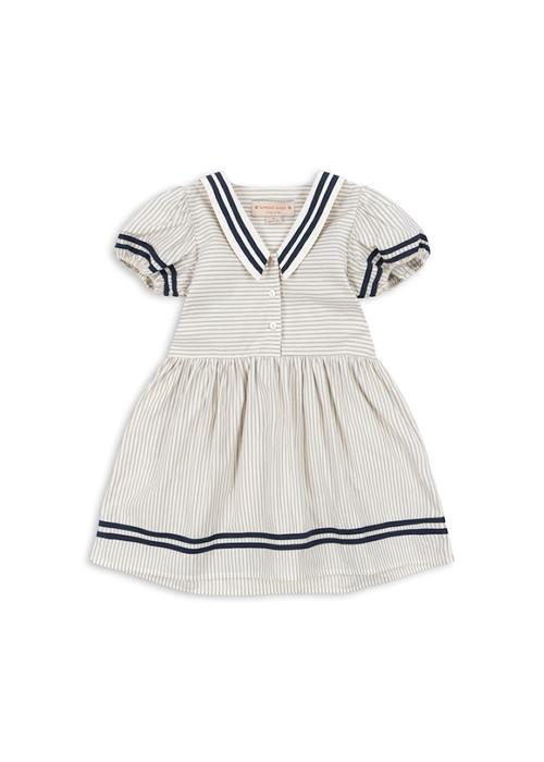 Konges Sløjd GOTS Allie Sømandskjole Bleu Stripe  Bleu Stripe 2 Y    2 år  Piger