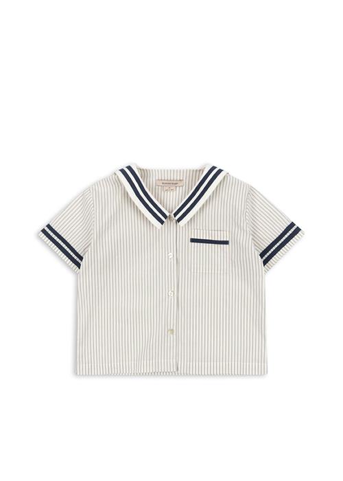 Konges Sløjd GOTS Allie Sømandsskjorte Bleu Stripe  Bleu Stripe 18 months    18 måneder  Drenge