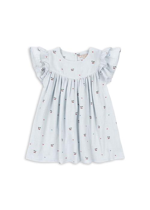 Konges Sløjd GOTS Coco Kjole Cherry Blue Coeur  Cherry Blue Coeur 12 months    12 måneder  Piger