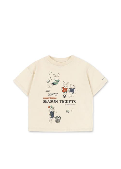 Konges Sløjd GOTS Famo T-shirt Almond Milk  Almond Milk 12 months    12 måneder  Drenge