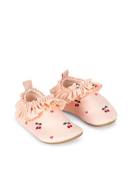 Konges Sløjd Merle Svømmesko Med Flæser Cherry Coeur Rose  Cherry Coeur Rose 32-33 EU  Lyserød  32-33 EU  Piger