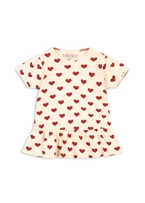 Konges Sløjd GOTS Basic Frill Top Amour Rouge  Amour Rouge 18 months  Lyserød  18 måneder  Piger