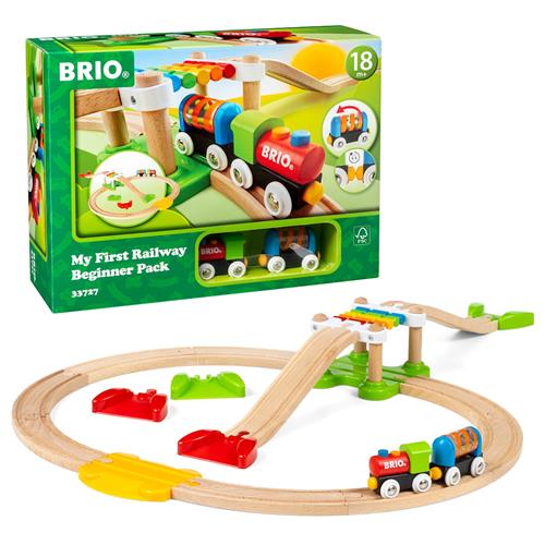 BRIO Min Første Jernbane-begynderpakke Multicolor  Multicolor One Size  Beige  One Size 18 M+ Drenge, Piger