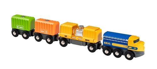 BRIO Godstog Med Tre Vogne Multicolor  Multicolor One Size  Gul  One Size 3+ Years Drenge, Piger