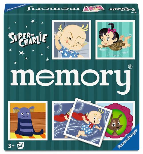 Ravensburger Super-Charlie Hukommelse Multicolor  Multicolor One Size  Grøn  One Size 3+ Years Drenge, Piger