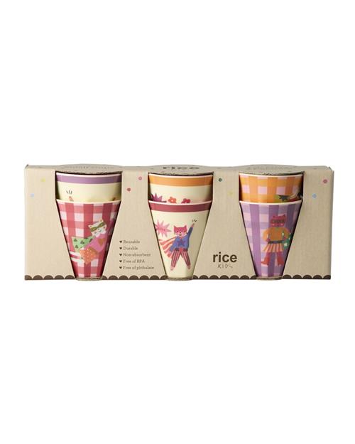 RICE 6-pak Lille Kop Pink  Pink  S  Lyserød  S  Drenge, Piger