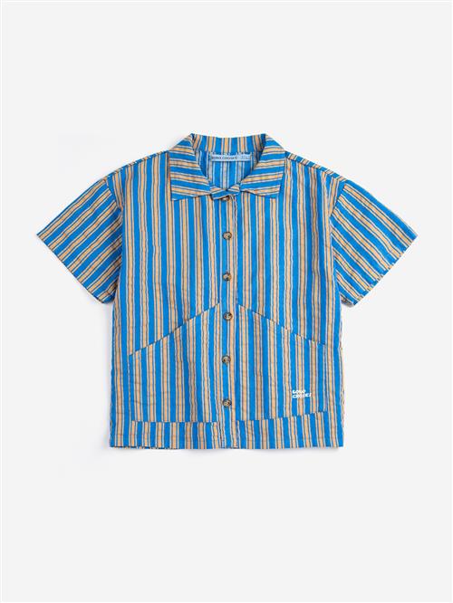 Bobo Choses New Hairline Skjorte Navy Blue  Navy Blue 6-7 Y  Marineblå  6-7 år  Drenge