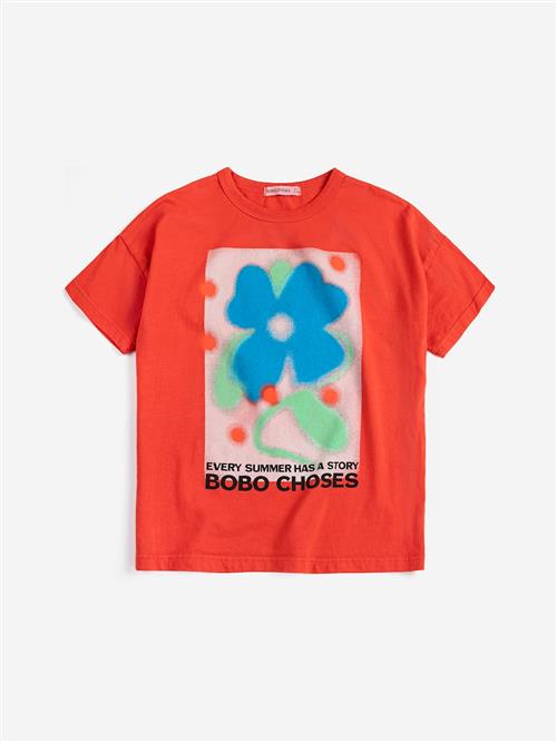 Bobo Choses Summer Story T-shirt Red  Red 4-5 Y  Rød  4-5 år  Piger