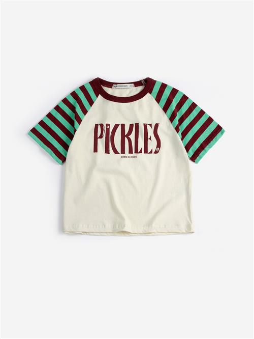 Bobo Choses Spicy Pickles Raglan T-shirt Offwhite  Offwhite 10-11 Y  Hvid  10-11 år  Drenge