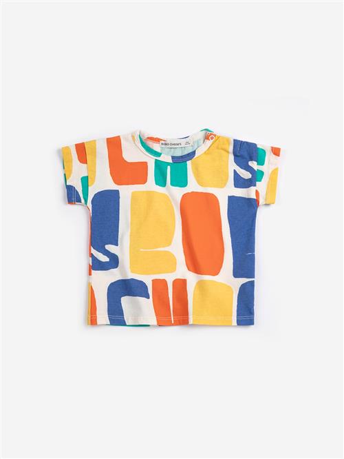 Bobo Choses Bobo Choses Color All Over T-shirt Multicolor  Multicolor 6 months  Creme  6 måneder  Drenge, Piger