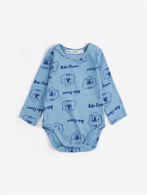 Bobo Choses Pickles The Dog All Over Kroppen Light Blue  Light Blue 9 months  Blå  9 måneder  Drenge, Piger