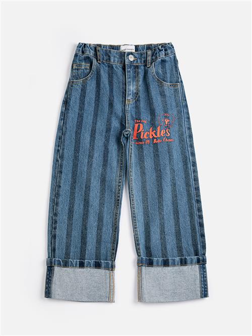 Bobo Choses Pickles The Dog Denim-bukser Navy Blue  Navy Blue 8-9 Y  Marineblå  8-9 år  Drenge