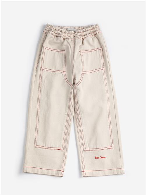 Bobo Choses Bobo Choses Twill-bukser Offwhite  Offwhite 6-7 Y  Hvid  6-7 år  Drenge