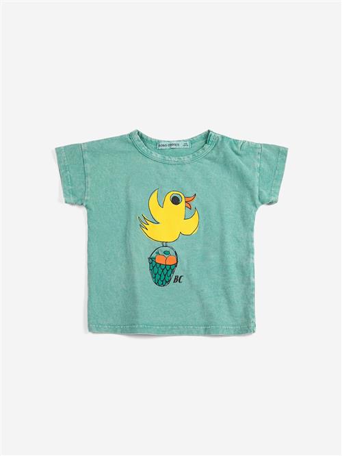 Bobo Choses Flying Oranges T-shirt Green  Green 6 months  Grøn  6 måneder  Drenge, Piger