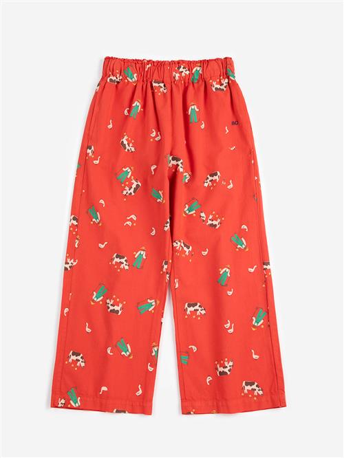 Bobo Choses Farm Adventure All Over Bukser Red  Red 8-9 Y  Rød  8-9 år  Drenge