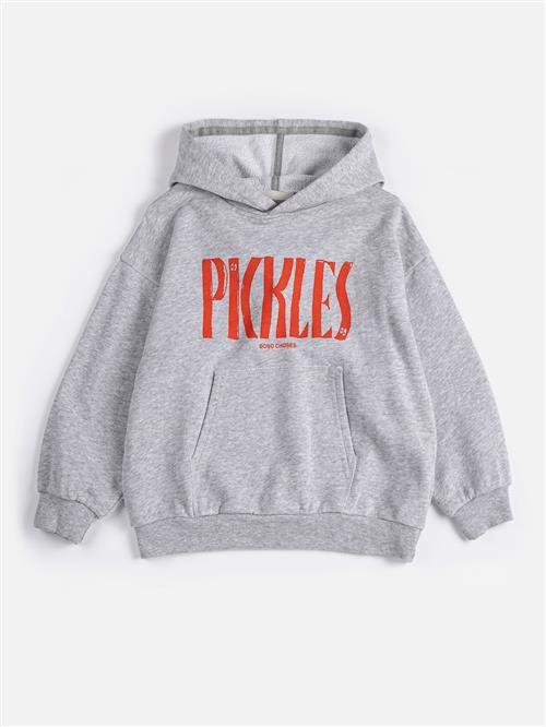 Bobo Choses Spicy Pickles Hættetrøje Heather Grey  Heather Grey 8-9 Y  Grå  8-9 år  Drenge