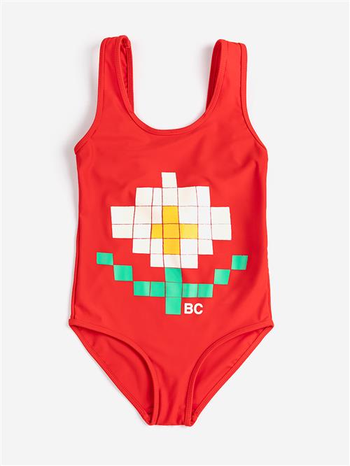 Bobo Choses Pixel Daisy Badedragt Red  Red 4-5 Y  Rød  4-5 år  Piger