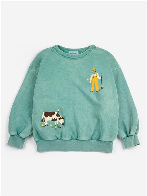 Bobo Choses Farm Adventure Sweatshirt Green  Green 2-3 Y  Grøn  2-3 år  Drenge