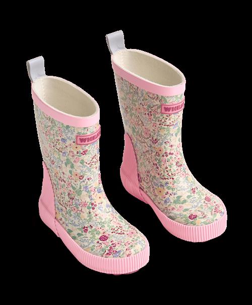 Wheat Welly Gummistøvler Cool Sky Flowers  Cool Sky Flowers 22 EU  Lyserød  22 EU  Piger
