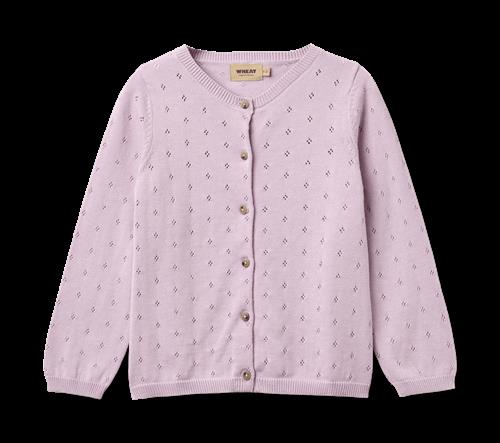 Wheat Knit Cardigan Maia Lavender Lavender 122 cm  Lilla  122 cm  Piger