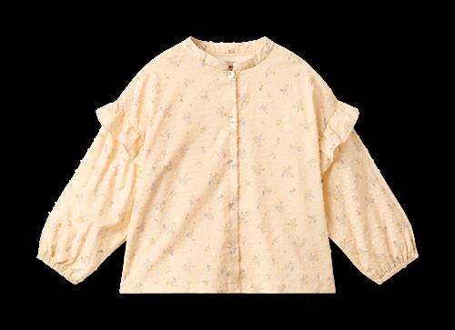 Wheat Shirt Gerda Barely Apricot Flowers Barely Apricot Flowers 104 cm  Gul  104 cm  Piger