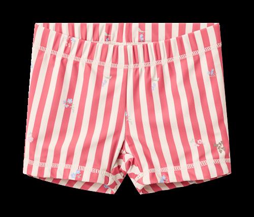 Wheat Swim Shorts Niki Red Stripe Flowers Red Stripe Flowers 104 cm  Rød  104 cm  Piger