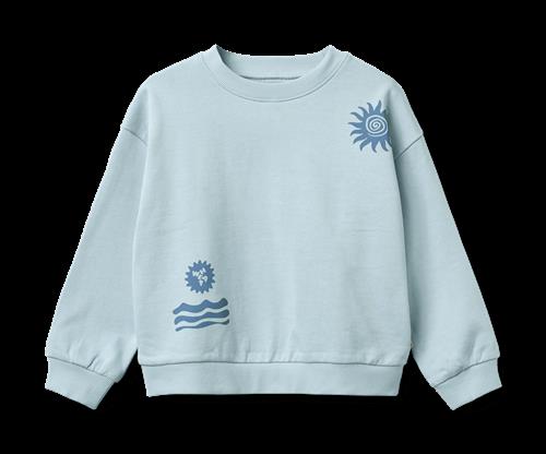 Wheat Sweatshirt L/S Casey Summer Sky Summer Sky 104 cm  Blå  104 cm  Drenge