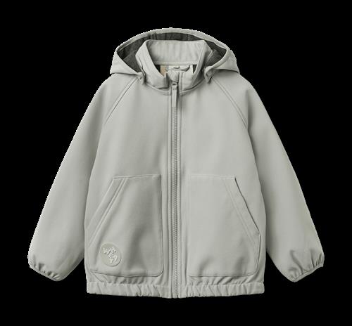 Wheat Softshell Jacket Alleo Light Flint Light Flint 92 cm  Grå  92 cm  Drenge, Piger