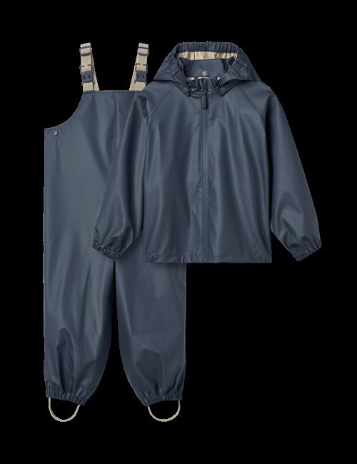Wheat Rainwear Charlie Set Ink Ink 128 cm  Marineblå  128 cm  Drenge, Piger
