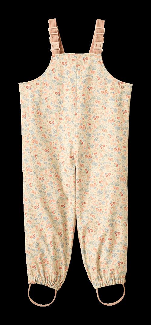 Wheat Rainwear Charlo Overall Flowers And Seashells Flowers And Seashells 116 cm  Gul  116 cm  Piger