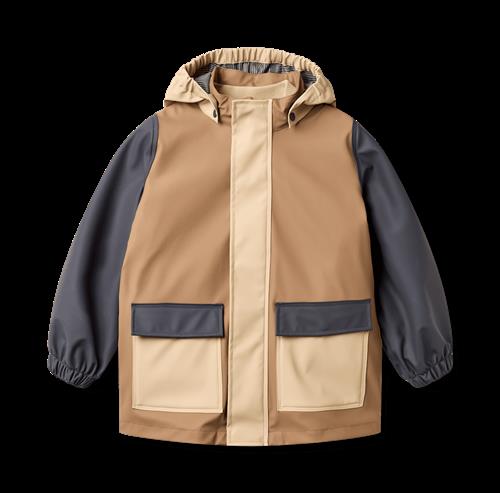Wheat Rainwear Otu Jacket White Pepper White Pepper 92 cm  Beige  92 cm  Drenge, Piger