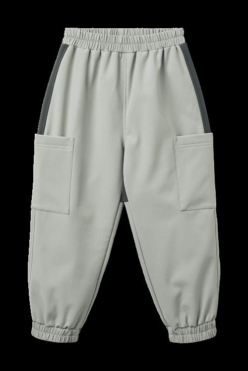 Wheat Softshell Trackpants Minno Light Flint Light Flint 116 cm  Grå  116 cm  Drenge, Piger
