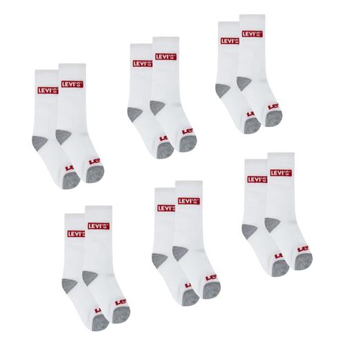 Levi's 6-pak Sokker White White 5-7 Y  Hvid  5-7 år  Drenge, Piger