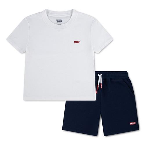 Levi's Batwing T-shirt Og Shorts Bright White  Bright White 6 Y  Hvid  6 år  Drenge