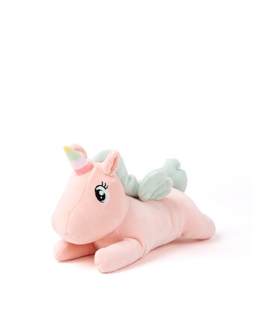 Teddykompaniet Squeezie Læggende Enhjørning Lille Pink  Pink One Size  Lyserød  One Size  Drenge, Piger