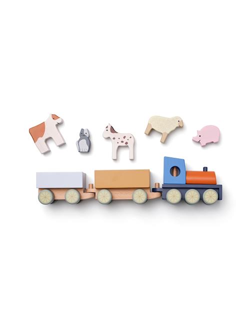 Kid's Concept Tog Med Bondegårdsdyr Multi  Multi-OS  Rød  One Size  Drenge, Piger
