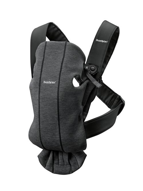 BabyBjörn Mini 3D Jersey Bæresele Charcoal Grey  Charcoal Grey One Size  Grå  One Size  Drenge, Piger