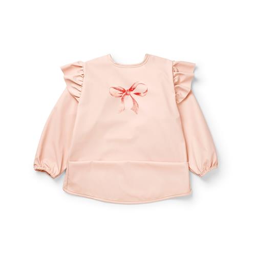 Elodie Langærmet Hagesmæk Til Baby Rosy Bow  Rosy Bow-OS  Lyserød  One Size  Piger