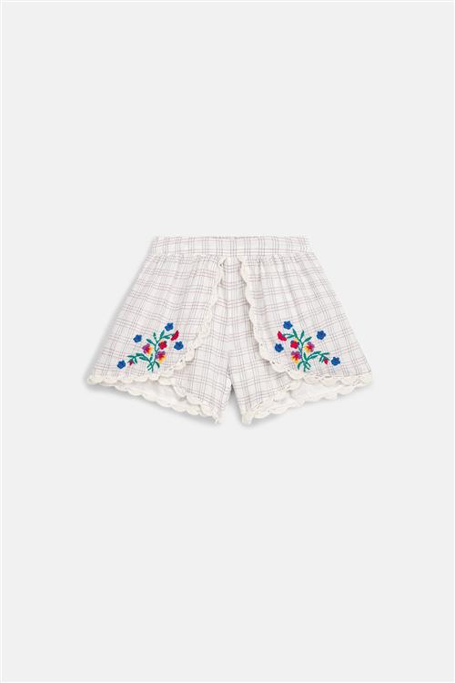 Louise Misha Asya Shorts Cream Cruise Checks  Cream Cruise Checks 6 Y  Creme  6 år  Piger