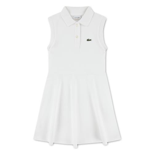 Lacoste Pique-kjole Blanc  Blanc 110 cm  Hvid  110 cm  Piger